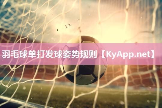 羽毛球单打发球姿势规则